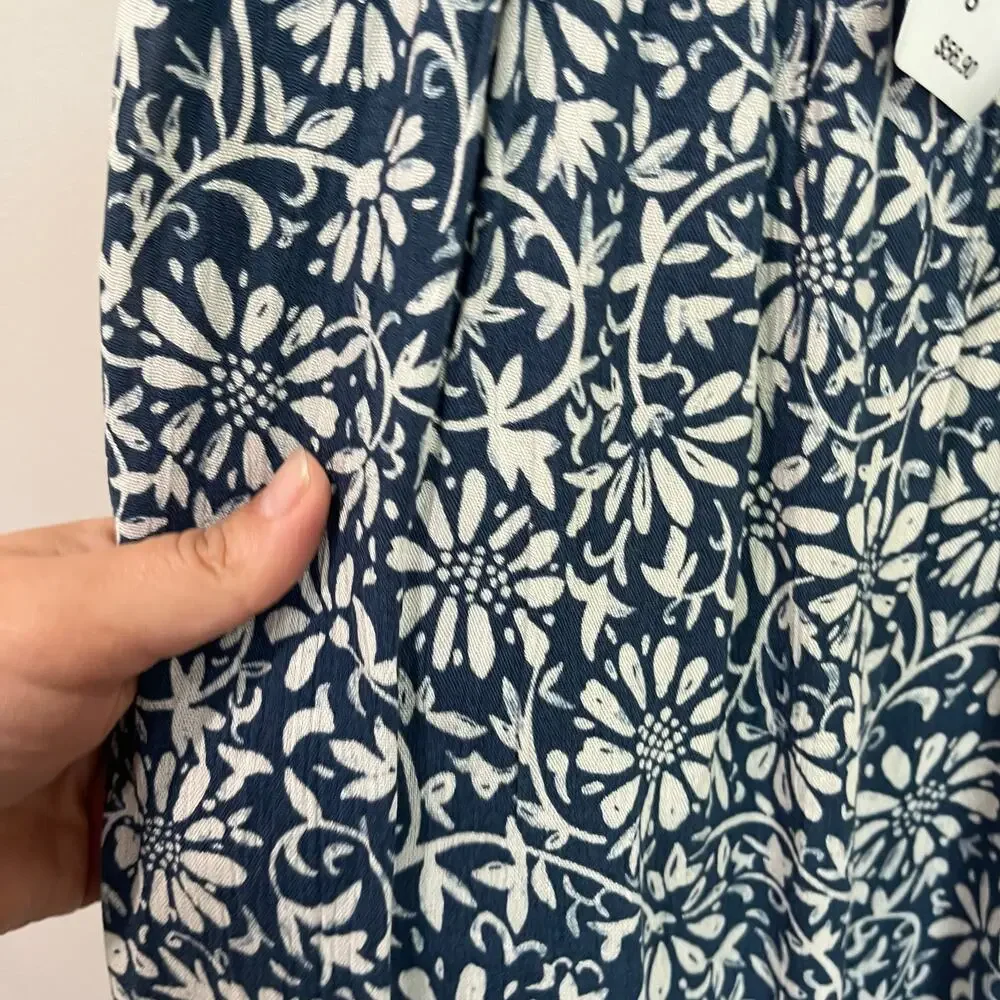 Windsor Blue & White Floral Maxi Dress Size Small - Picture 11 of 12